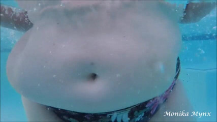 BBW Pleasures: SSBBW walk and swim in pool
