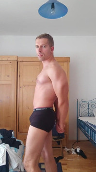 Fit Guy Strips and Wants You to Worship His Cock and Body