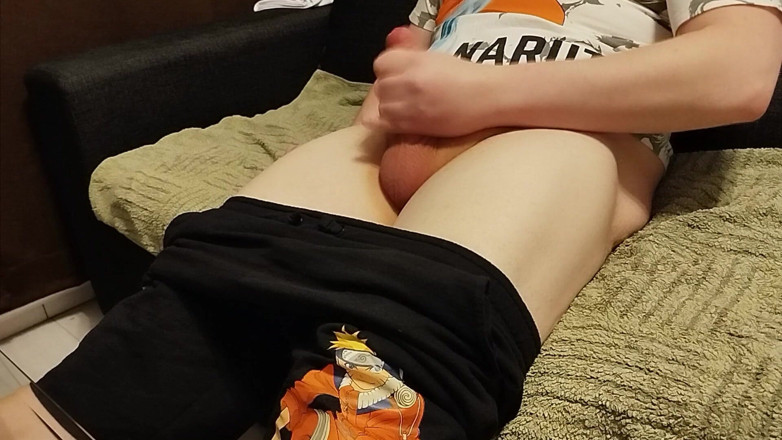 ShiroiHenjin: Chubby Nerd Boi Watches Porn and Cums Twice