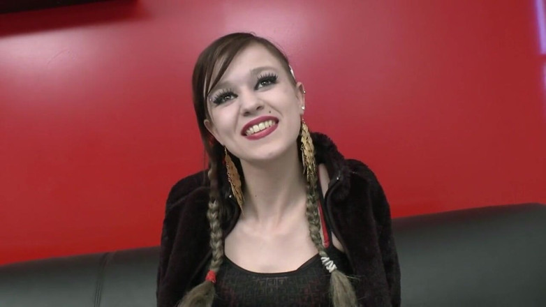 Nude in France: Naughty teen Vanessa gets hard banged