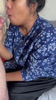 Indonesian Wife Sucks White Cock