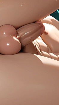 Raça mista beleza garoto puxando bolas apertadas enquanto acaricia para baixo