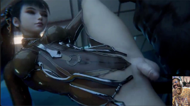 L6RD7BLU3 FUTA: Schöne schöne transgender-schwanz ciri wird von einem bbc anal gefickt,...