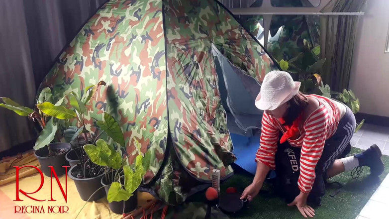 Regina Noir: Sex in camp. A stranger fucks a nudist lady in...