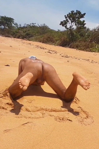 Ladysilvas: Ladysilva Compilation on the Naked Beach Showing off Her Hot...