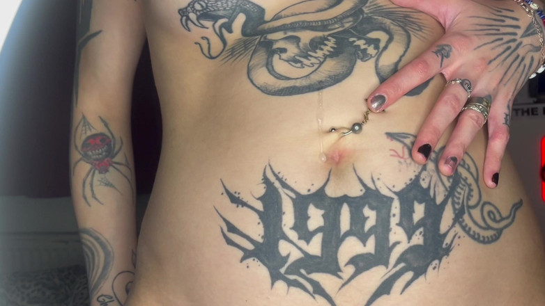 Glitterqueen1999: Cum Inside My Bellybutton Fetish Glitterqueen1999