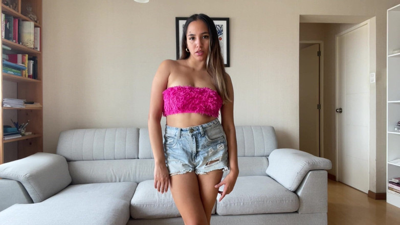 Goddess Alexa femdom: Stepsister Blackmails You to Sniff and Jerk