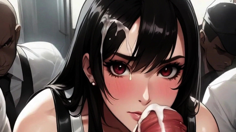 Spicy Toons: Tifa с большими сисечками и миниатюрная Aerith Star в Spicy Toons: метро 2