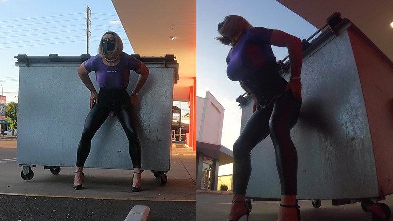 Muscle Sissy Slut Jessica: Troia muscolosa esposta e scopata in pubblico