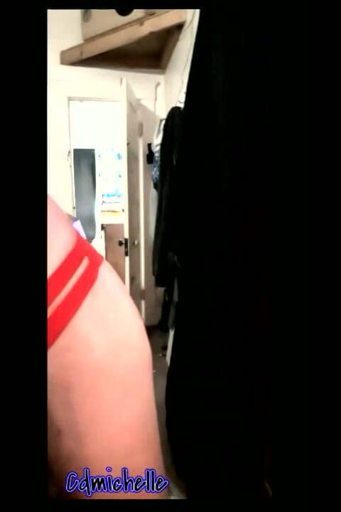 Cd Michelle lingerie: Cdmichelle pakai baju renang tutul seksi