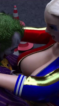 Il joker si scopa harley quinn in un vicolo sporco
