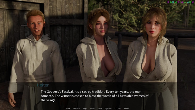 Porny Games: Kabuki的他 - 与饥渴的中世纪女士的新地方 9