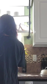 Cum and clean the kitchen with me