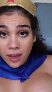 Cutie oblečená jako super hrdina anální creampie čas!