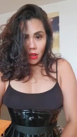 DominaFireOfficial: Strapon worship POV