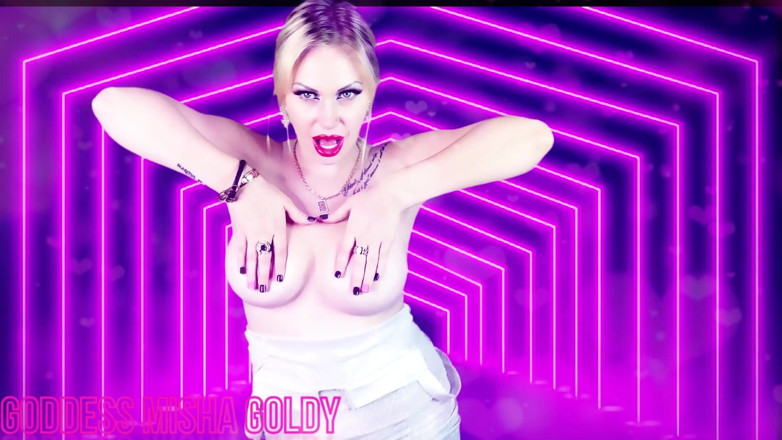Goddess Misha Goldy: Mesmerizing tease and denial! Edge and twitch! I will deny...
