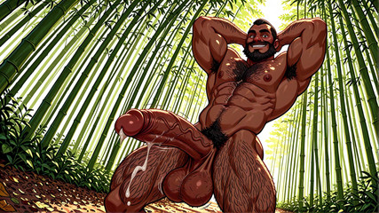 Erotic Man: Fusti selvaggi in posa con mostruosi che sborrano