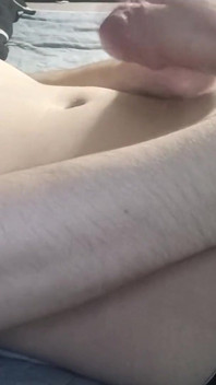 Guy Lying on the Bed Jerking His