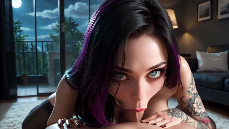 Horny Anime Girls: Traición en la habitación del hotel tarde