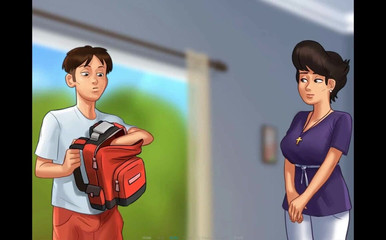 Erotic Krisso: Summertimesaga-olgun esmer iç çamaşırlı amcık boşalması.