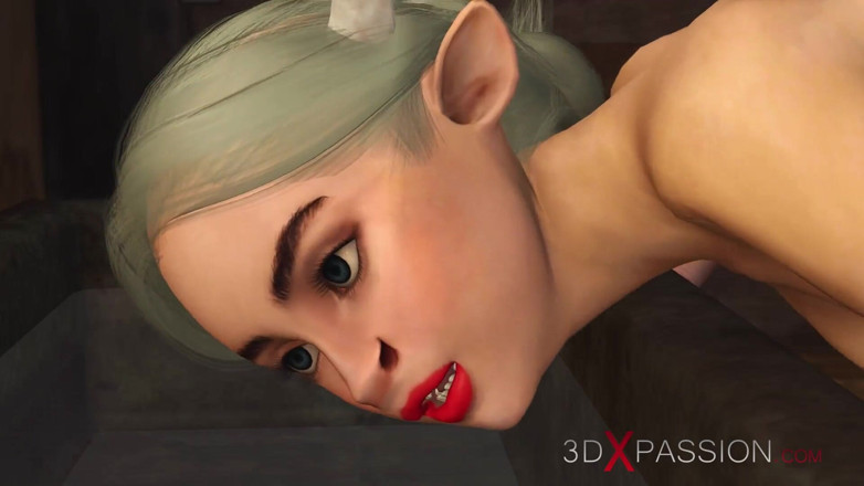 3dxpassion: Четыре груди и вымя! Фермер играет с сексуальной молодой женщиной в наезднике
