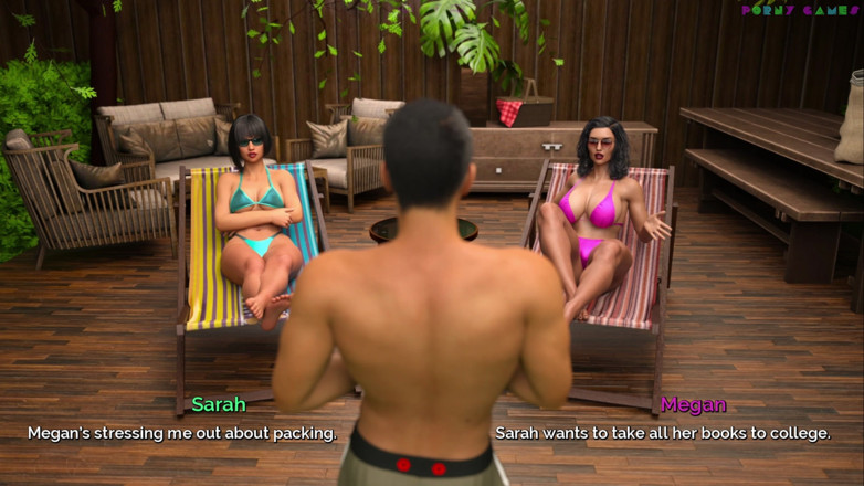 Porny Games: Diam dan joget - footjob di teras rumah, abang tiriku jadi...