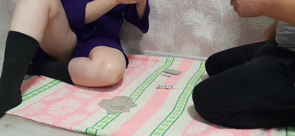 Vik_All: The Stepsister Was so Carried Away Playing Cards That She...