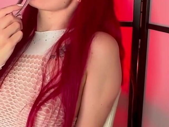 Trixie Fox - Fishnets & Glass Dildo (Trixie Fox)