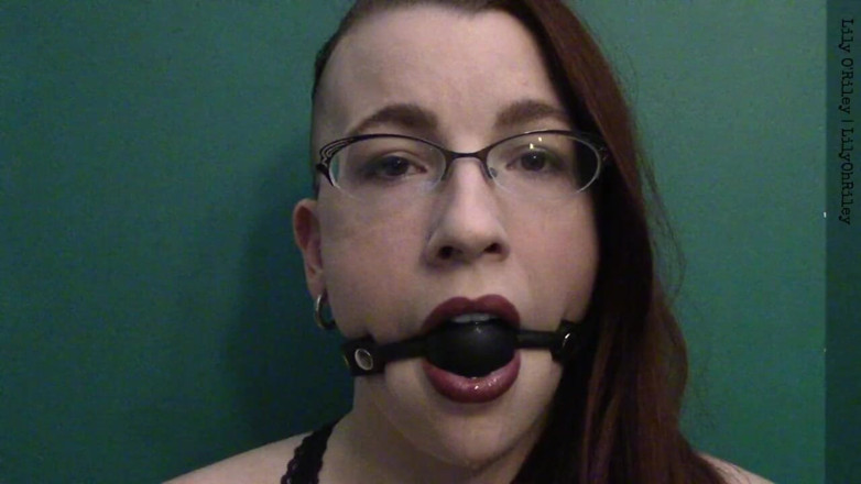Lily O'Riley: Ballgag Staring