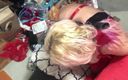 Pinkhair blonde DD: Sexy Tied up Wife Pleases Her Man.