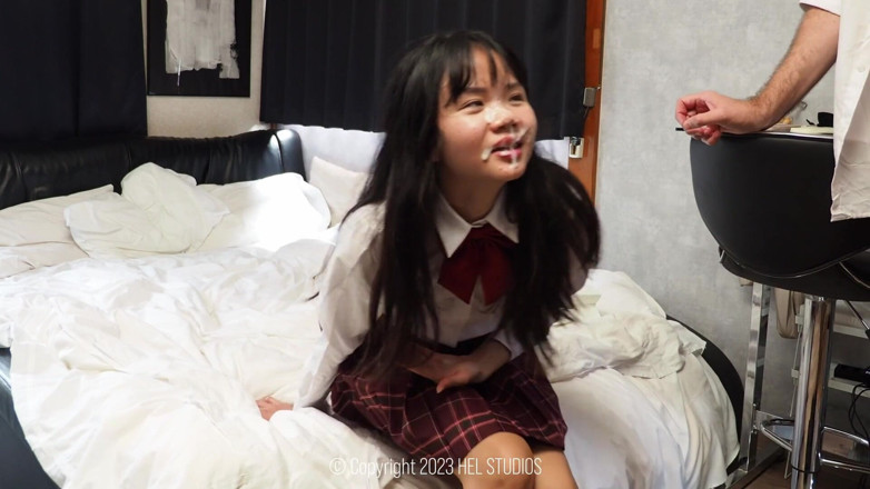 Girls of Hel: Japanese Student Gets a Huge Facial Cumshot After Sucking a...