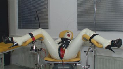 Rubber & Clinic Studio - 1ATOYS: Rubberslut on the gynchair part 1