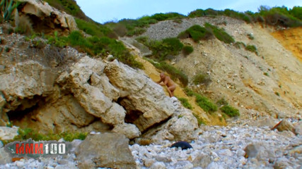 MMM100: Junge blonde angell Summers arsch von verrückten typen am strand...