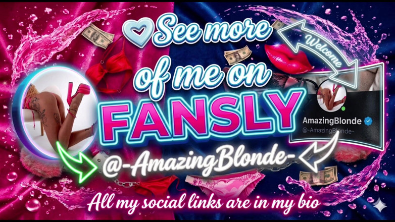 Amazing Blonde: Punto di vista: Ho deciso di compiacere il mio fotografo