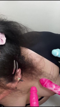 BBW niechlujny 4-way Blowbang Fantasy