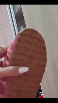 Kiffa Makes Cuck Lick Pink Sandals She Used on Her Date