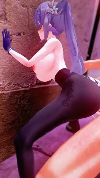Genshin Impact - Lady Keqing X Mob Sex - Animacje Hentai 3D