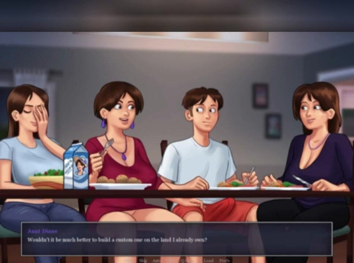 3DXXXTEEN2 Cartoon: Diane décide d'emménager. Dessin animé porno en 3D, sexe
