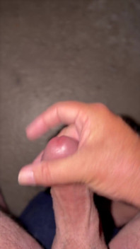 Balcony Wank Precum Dip in My Coffee