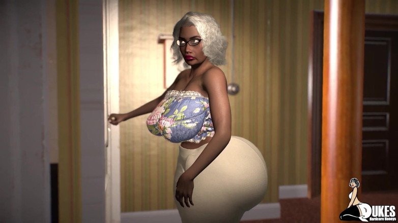 Dukes Hardcore Honeys: A big booty granny sucks and fucks a BBC from...