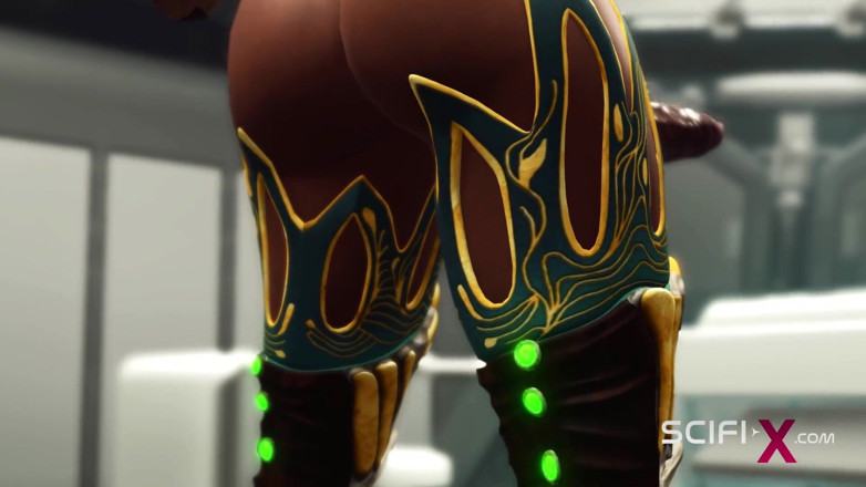 SciFi-X transgender: Futa alien gioca con una giovane bomba tettona sexy nel...
