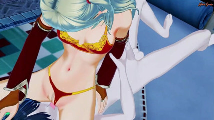 Hentai Smash: Hot Warcraft Elf rides a guys face before getting fucked...