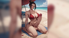 TRANSH: 巨大的鸡巴射精 ai 变性人