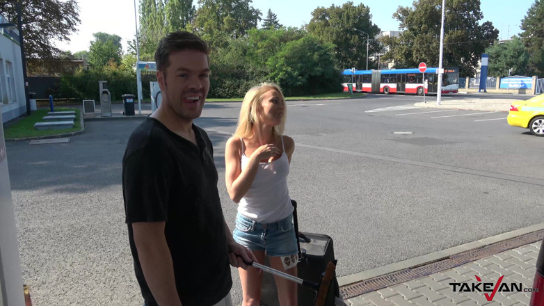 Take Van: English whore jump into car and had amazing sex