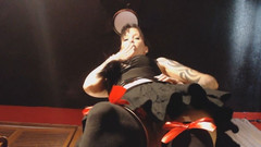 PandoraSG: Goth foot calpestare 2 - mini gonna Fetish.