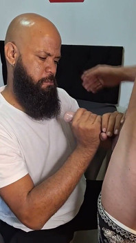 Sucking the Big Dick with Deep Throat and Milked in the Mouth