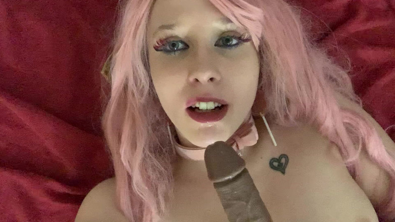 EmoDream1998: besar cuckold Sph deepthroat dengan banyak ludah