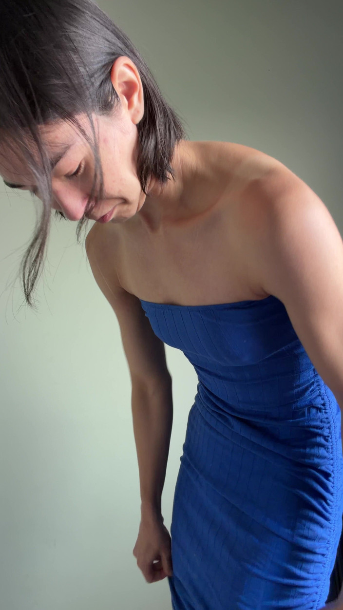 Ms_Emmy_Lynn: Ciasne body Con letnia sukienka try-on Haul: Blues Edition