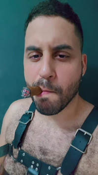 Mr Bear Cigarman Smoking