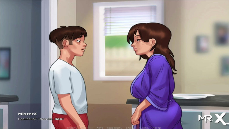 Mr Studio X: Summertime saga - 내 자지를 따먹는 걸 좋아하는 미시 엄마 E1 # 51